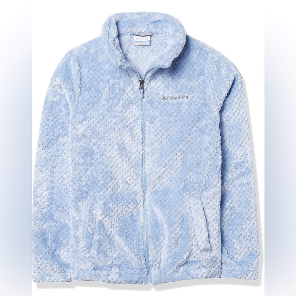 Columbia Fireside Sherpa Fleece Full Zip Jacket in Blue “Empress”